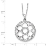 Sterling Silver CZ My Special Friend 18in. Necklace-WBC-QSX558