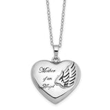 Sterling Silver Mother of an Angel Ash Holder 18in. Necklace-WBC-QSX571