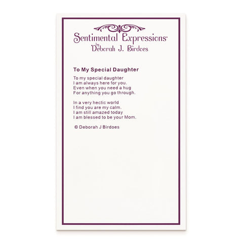 Sterling Silver & Gold-plated Antiqued Daughter 18in. Necklace-WBC-QSX663