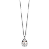 Sterling Silver FWC Pearl Commitment 18in Necklace-WBC-QSX744