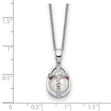 Sterling Silver FWC Pearl Commitment 18in Necklace-WBC-QSX744
