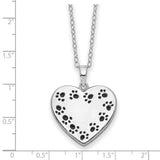 Sterling Silver Antiqued Love Never Ends Pet Ash Holder 18in Necklace-WBC-QSX779