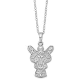 Sterling Silver My Angel Ash Holder 18in Necklace-WBC-QSX783