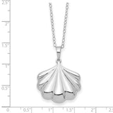 Sterling Silver Shell Ash Holder 18in Necklace-WBC-QSX784