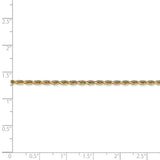 14k 2.25mm D/C Quadruple Rope Chain Anklet-WBC-QTR018-10