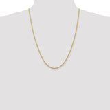 14k 2.25mm D/C Quadruple Rope Chain-WBC-QTR018-24