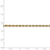 14k 3.0mm D/C Quadruple Rope Chain-WBC-QTR023-16