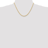 14k 3.0mm D/C Quadruple Rope Chain-WBC-QTR023-18