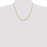 14k 3.0mm D/C Quadruple Rope Chain-WBC-QTR023-20