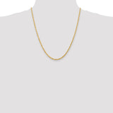 14k 3.0mm D/C Quadruple Rope Chain-WBC-QTR023-22