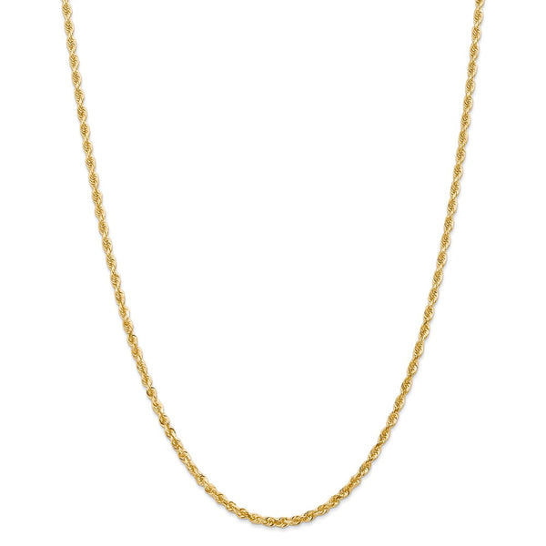 14k 3.0mm D/C Quadruple Rope Chain-WBC-QTR023-18