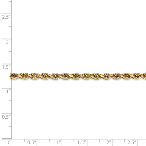 14k 3.35mm D/C Quadruple Rope Chain-WBC-QTR025-24