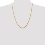 14k 3.35mm D/C Quadruple Rope Chain-WBC-QTR025-24