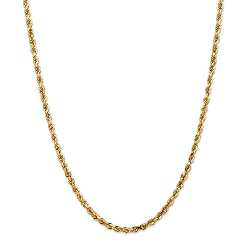 14k 4mm D/C Quadruple Rope Chain-WBC-QTR030-24