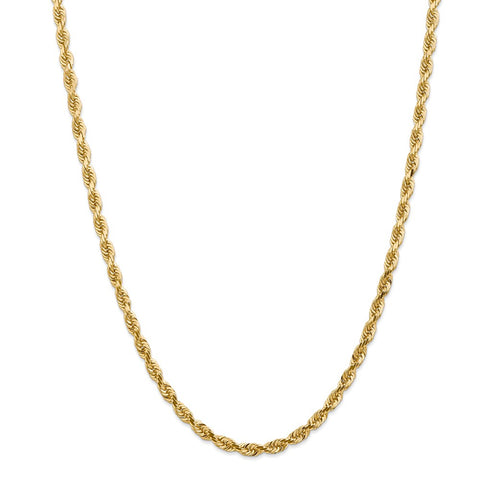 14k 4.5mm D/C Quadruple Rope Chain-WBC-QTR035-26