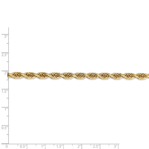 14k 5.0mm D/C Quadruple Rope Chain-WBC-QTR040-22