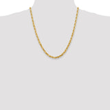 14k 5.0mm D/C Quadruple Rope Chain-WBC-QTR040-22