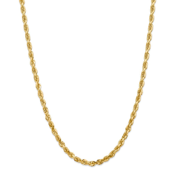 14k 5.0mm D/C Quadruple Rope Chain-WBC-QTR040-26