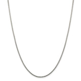 Sterling Silver 1.75mm Diamond-cut Round Box Chain-WBC-QVX035-36