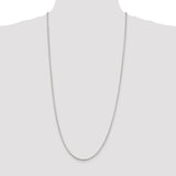 Sterling Silver 2mm Diamond-cut Round Box Chain-WBC-QVX040-30