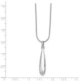 SS White Ice .03ct. Diamond Necklace-WBC-QW279-18