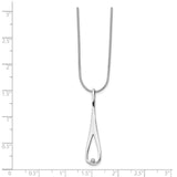 SS White Ice .01ct Diamond Necklace-WBC-QW302-18