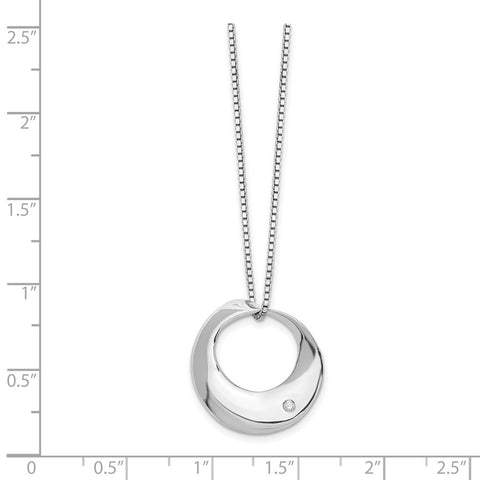 SS White Ice Diamond Necklace-WBC-QW319-18