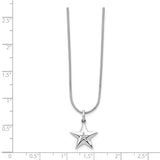 SS White Ice Diamond Star Necklace-WBC-QW438-18