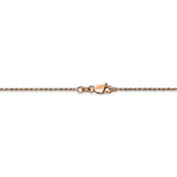 14k Rose Gold 1mm D/C Machine-made Rope Chain-WBC-R010-18