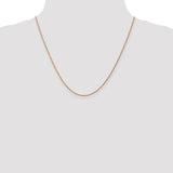 14k Rose Gold 1mm D/C Machine-made Rope Chain-WBC-R010-20