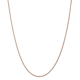 14k Rose Gold 1mm D/C Machine-made Rope Chain-WBC-R010-20