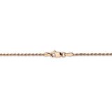 14k Rose Gold 1.5mm D/C Machine-made Rope Chain-WBC-R012-20