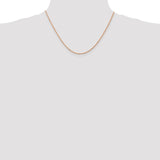 14k Rose Gold 1.5mm D/C Machine-made Rope Chain-WBC-R012-18