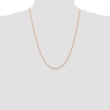 14k Rose Gold 1.5mm D/C Machine-made Rope Chain-WBC-R012-24