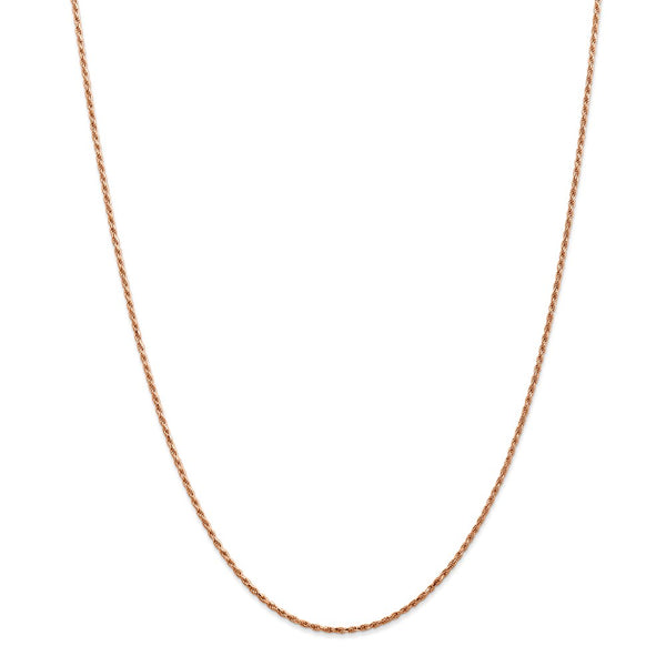 14k Rose Gold 1.5mm D/C Machine-made Rope Chain-WBC-R012-20