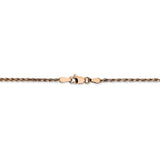 14k Rose Gold 1.8mm D/C Machine-made Rope Chain-WBC-R014-20