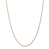 14k Rose Gold 1.8mm D/C Machine-made Rope Chain-WBC-R014-20