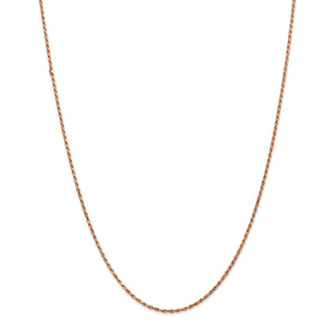 14k Rose Gold 1.8mm D/C Machine-made Rope Chain-WBC-R014-20