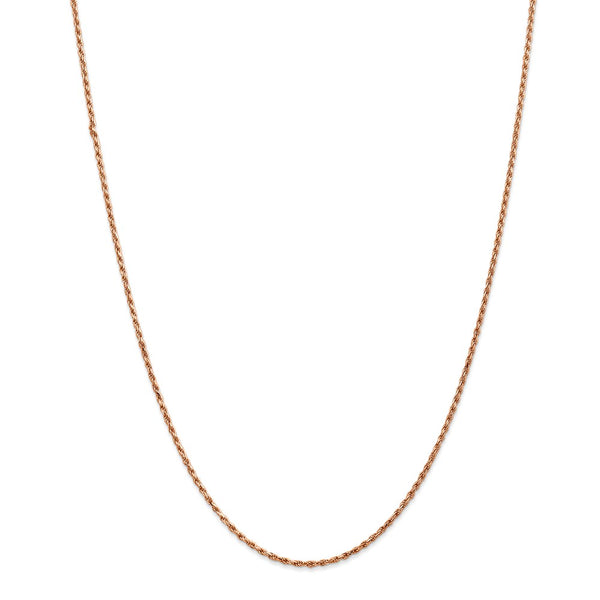 14k Rose Gold 1.8mm D/C Machine-made Rope Chain-WBC-R014-24