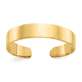 14K Adjustable Polished Band Toe Ring-R567-WBC