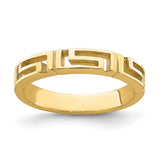 14k Cut-Out Greek Key Band-R742-WBC