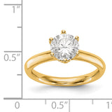 Solitaire Diamond Engagement 14K Gold Ring 0.75ctw. WBC-RM1935E-1