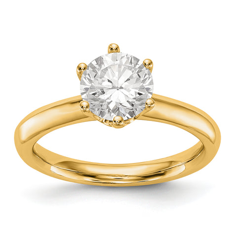 Solitaire Diamond Engagement 14K Gold Ring 0.75ctw. WBC-RM1935E-1