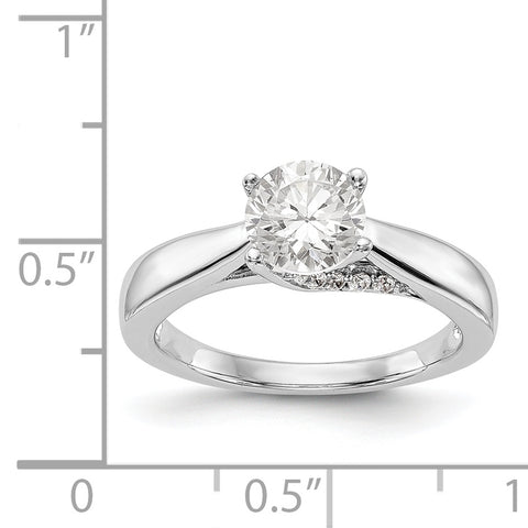 14k Engagement Solitaire Ring White 0.80ctw. WBC-RM1945E-050