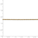 14K 1.7mm Ropa Chain Anklet-WBC-RPA028-9