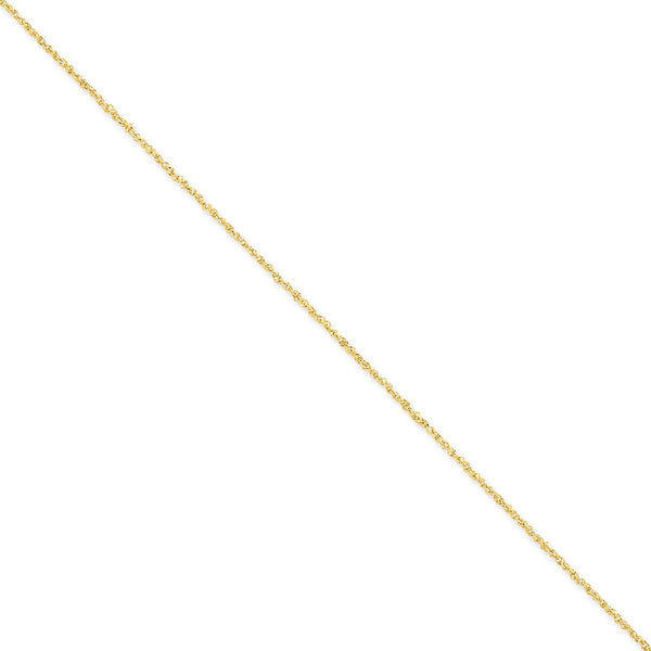 14K 1.7mm Ropa Chain Anklet-WBC-RPA028-10