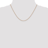 14k Rose Gold .9mm Box Chain-WBC-RSC2-18