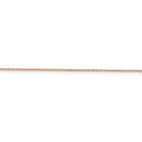 14k Rose Gold 1.0mm D/C Cable Chain-WBC-RSC20-24