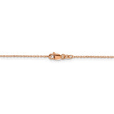 14k Rose Gold 1.0mm D/C Cable Chain-WBC-RSC20-20