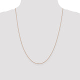 14k Rose Gold 1.0mm D/C Cable Chain-WBC-RSC20-24